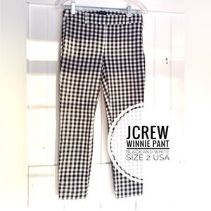 J.Crew Winnie Pant | Black & White | Size 2 | Work Trouser